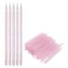 Double Ended Cuticle Pusher, 100 Pieces Disposable Nail Sticks, Multifunctional Nail Care Tool for Makeup Artists and Nail Art Lovers (Pink) view 1
