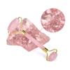 BEBEMOKO Rose Quartz Roller Massager Facial Massage Tool Natural Skin Care Massager No Squeaky Dual Sides Lightweight Travel-Friendly view 4