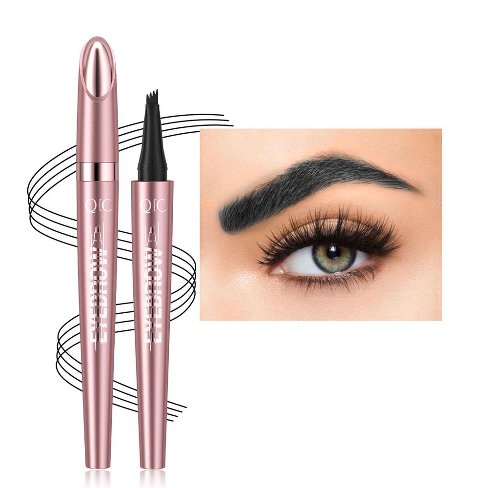 Anifer (04 Black) microblading eyebrow pencil,eyebrow pencil hair drawing,waterproof Eyebrow Pen with Micro-Fork-Tip