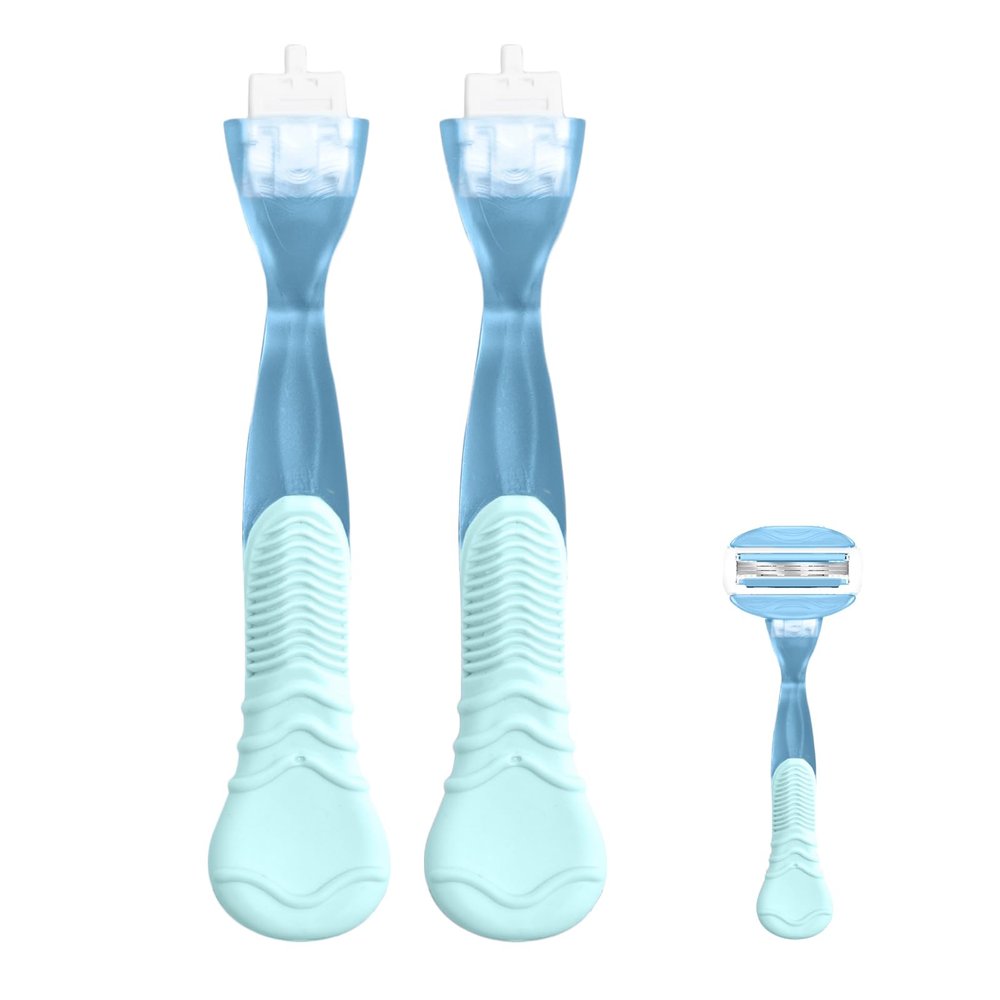 TEITEAI 2 Pack Replacement Razor Handle Compatible with Venus only, Blue