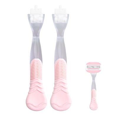 TEITEAI 2 Pack Replacement Razor Handle Compatible with Venus only, Pink