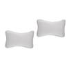 SECFOU 2pcs Portable Bathtub Pillow Suction Cups Grey Headrest for Neck Shoulder Support Bath Tub Accessory for Standard Straight-Back Bathtubs view 1