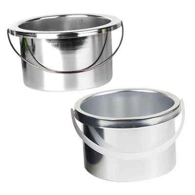 Ipetboom 2pcs Wax Warmer Inner Pot Aluminum Wax Melting Dish for Hair Removal Machines Compatible Home and Salon Use Practical Design for Easy Cleaning and Maintenance