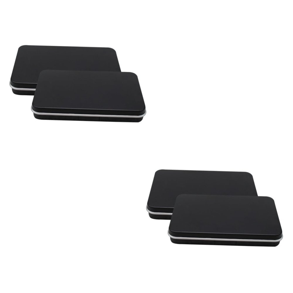 Beatifufu 4pcs Diy Makeup Boxes Mirror Empty Eyeshadow Cases Makeup Mixing Tray Face Palette
