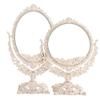CZCZC Vanity Mirror Women Countertop Makeup Mirror Oval Shaped Double Sided Mirror Desk Cosmetic Mirror Bedroom Table Mirror for Home view 3
