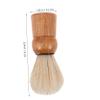 PLAFOPE Retro Beard Foaming Brush with Wooden Handle Shaving Brush for Men Easy to Clean Ergonomic Design for Precision Grooming for Travel and Daily Use view 2