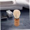PLAFOPE Retro Beard Foaming Brush with Wooden Handle Shaving Brush for Men Easy to Clean Ergonomic Design for Precision Grooming for Travel and Daily Use view 4