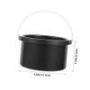 MUSISALY 2pcs Melting Wax Aluminum Container Wax Heater Accessory for Hair Removal Nonstick Smooth Compact for Waxing Salon Black view 2
