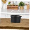 MUSISALY 2pcs Melting Wax Aluminum Container Wax Heater Accessory for Hair Removal Nonstick Smooth Compact for Waxing Salon Black view 3