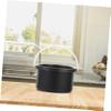 MUSISALY 2pcs Melting Wax Aluminum Container Wax Heater Accessory for Hair Removal Nonstick Smooth Compact for Waxing Salon Black view 4