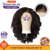 Sensationnel Curls Kinksandco Kinkyedges Wig - Kinky Roller Set 16 Inch Y Part Lace Natural Kinkytexture Edged Hairline for Natural 3C to 4C Hair Textures (1 JETBLACK) view 2