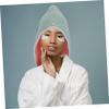 GLSTOY Fleece Hair Turban Cap Absorbent Head Towel Wrap for Wet Hair Stylish Comfortable for Women view 4