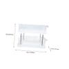 ADOCARN Double Makeup Organizer Transparent Cosmetics Display Shelf for Bathroom Practical Desktop Storage Rack Space-saving Vanity for Home and Office view 2