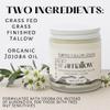 Amallow 100% Grass Fed Beef Tallow Skincare & Lip Balm Set - Whipped Moisturizer for Face & Body (Unscented + Jojoba Oil) + All Natural Tallow Lip Balm (Vanilla Dream) view 3