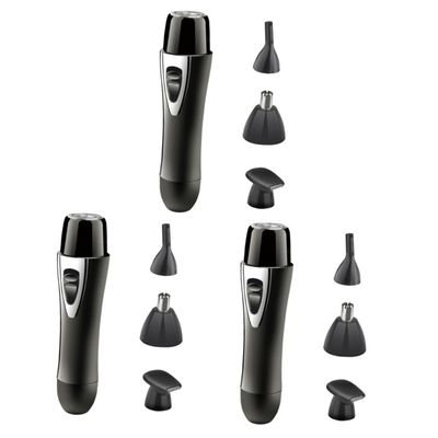 MERRYHAPY 3pcs Nose Hair Trimmer USB Rechargeable Multi-Function Grooming Tool for Men and Women Compact Electric Nose Hair Remover Design Travel-Friendly and Convenient for Everyday Use
