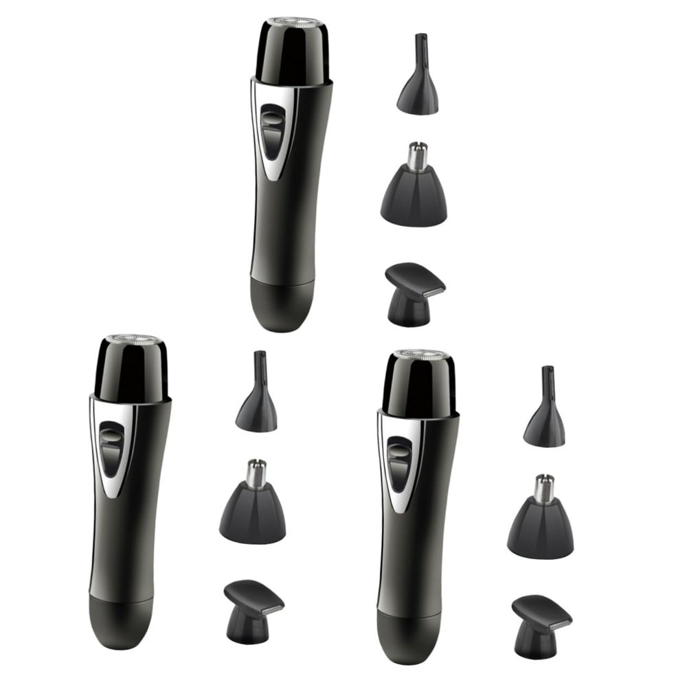 MERRYHAPY 3pcs Nose Hair Trimmer USB Rechargeable Multi-Function Grooming Tool for Men and Women Compact Electric Nose Hair Remover Design Travel-Friendly and Convenient for Everyday Use