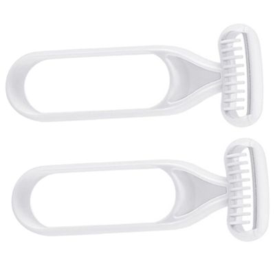 HONMEET 4pcs Manual Body Hair Remover for Women Safe Hair Trimmer for Armpits Legs Precision for Smooth Shaving Suitable for Wet Dry Use Grey