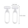HONMEET 4pcs Manual Body Hair Remover for Women Safe Hair Trimmer for Armpits Legs Precision for Smooth Shaving Suitable for Wet Dry Use Grey view 2
