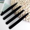 4Pcs Eyebrow Tweezers Set,Tweezers for Women Facial Hair Professional Stainless Steel Tweezers Precision Tweezers Set,Suitable for Removing Inward Growing Hair Eyebrows and Facial Hair(black) view 2