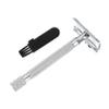 MUSISALY 2pcs Manual Beard Shaver Safety for Close Comfortable Shave Ergonomic Grip Reusable for Men and Women view 1