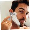 MUSISALY 2pcs Manual Beard Shaver Safety for Close Comfortable Shave Ergonomic Grip Reusable for Men and Women view 2