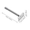 MUSISALY 2pcs Manual Beard Shaver Safety for Close Comfortable Shave Ergonomic Grip Reusable for Men and Women view 3