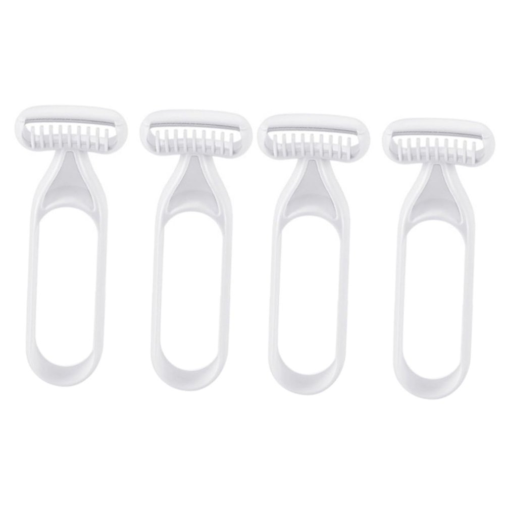 IWOWHERO 4pcs Body Hair Trimmers for Women Safe Manual Armpit Leg Hair Portable Lightweight Design for Smooth Shaving for Daily Use Travel