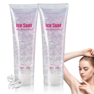 PPPanYiDi 2PCS Cooling Gel Use with Laser Hair Removal Device,Cooling Laser Hair Removal for Women and Men,Flawless Body Face Gel 600ML