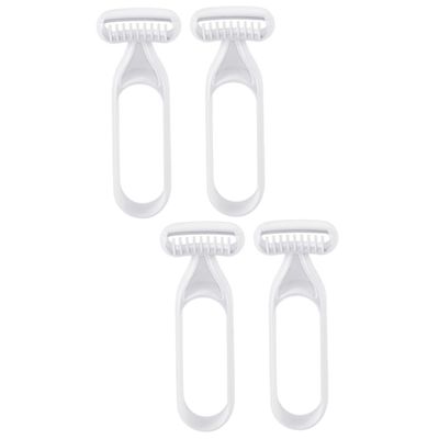 NULYLU 4pcs Body Hair Trimmers for Women Safe Armpit Leg Hair Remover Durable Manual Razor Precision Blades Lightweight Travel-Friendly for Daily Use