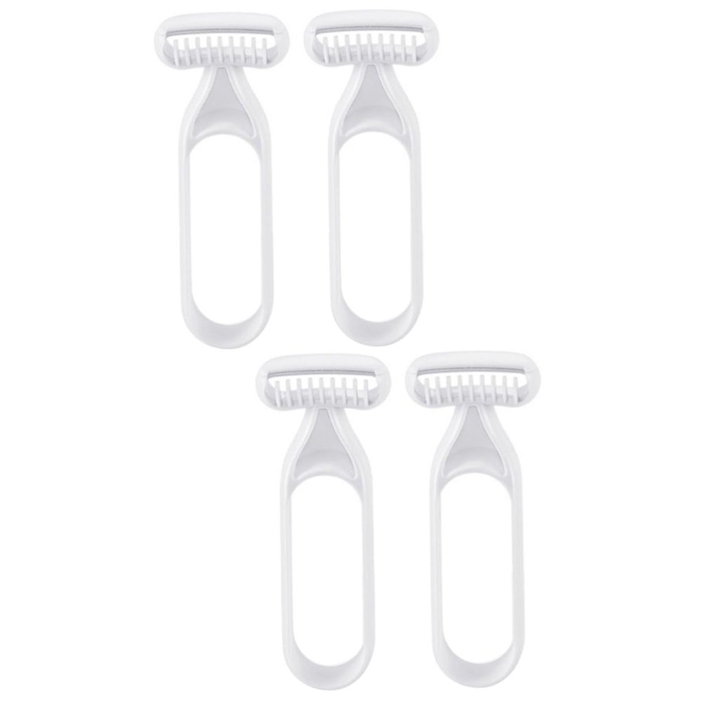 NULYLU 4pcs Body Hair Trimmers for Women Safe Armpit Leg Hair Remover Durable Manual Razor Precision Blades Lightweight Travel-Friendly for Daily Use