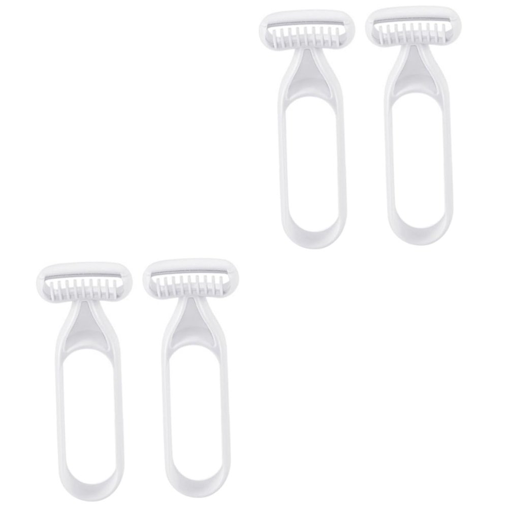 VINTORKY 4pcs Portable Hair Remover Tool for Women Safe Underarm Leg Shaver Skin-Friendly Precision Trimmer for Daily Use Travel-Friendly Design Light Grey
