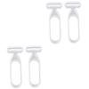 VINTORKY 4pcs Portable Hair Remover Tool for Women Safe Underarm Leg Shaver Skin-Friendly Precision Trimmer for Daily Use Travel-Friendly Design Light Grey view 1