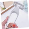 VINTORKY 4pcs Portable Hair Remover Tool for Women Safe Underarm Leg Shaver Skin-Friendly Precision Trimmer for Daily Use Travel-Friendly Design Light Grey view 4