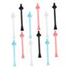Ipetboom 12pcs Nose Wax Sticks Dual Purpose Applicator for Nostril Hair Removal in White and Black Easy to Use Nose Waxing Sticks for Men and Women view 1