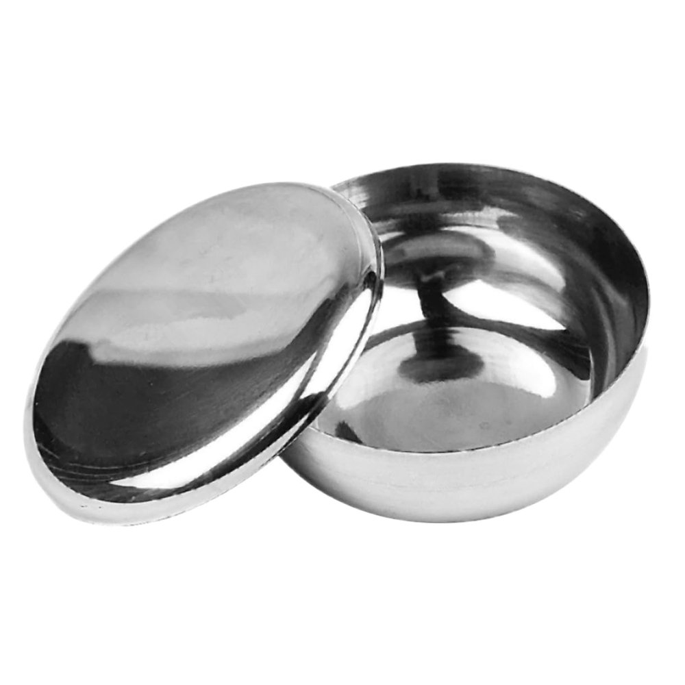 ASAKKURA Stainless Steel Shaving Bowl with Lid Durable Bubble Bowl for Men s Razor Accessory for Smooth Shaving and Easy Lathering