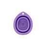 Cosmetic Cleaning Bowl Silicone Folding Scrubbing Bowl Cosmetic Brush Powder Puff Cleaning Bowl Beauty Tools Teardrop Cosmetic Brush Scrubbing Bowl Size [4.33 * 3.46] in.1pcs (Purple) view 1