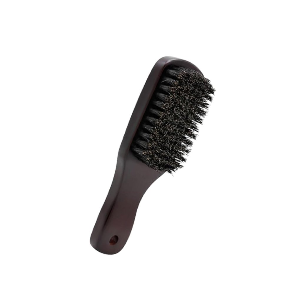 ASAKKURA Natural Bristle Beard Brush for Men Portable Beard Comb Mustache Brush
