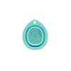 Cosmetic Cleaning Bowl Silicone Folding Scrubbing Bowl Cosmetic Brush Powder Puff Cleaning Bowl Beauty Tools Teardrop Cosmetic Brush Scrubbing Bowl Size [4.33 * 3.46] in.1pcs (Green) view 1