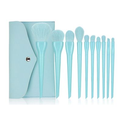 HIONJIN Loose Brush Full Set Concealer Eyeshadow Foundation Brush Beauty Tools 10 Makeup Brush Set(E)