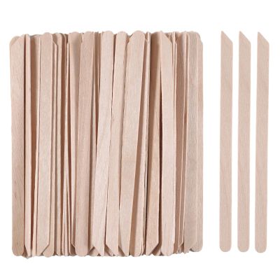 200pcs Small Wood Waxing Stick,Small Popsicle Sticks,Eyebrow Wax Sticks for Body Hair Removal Applicator,Paint Stirrer, Art Projects and Craft Wood Stick