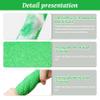 2PCS African Net Sponge, 30x12 Long Elastic Nylon African Exfoliating Net, Red and Green Washcloth, Absorbent Quick Drying African Net Cloth for Women Men view 4