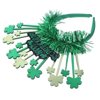 TINEASUR Shamrock Headband Festive Irish Holiday Hair Accessory for Patrick Day Celebrations Comfortable -day Wear for Events and Parties Enchanting Headpiece