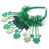 TINEASUR Shamrock Headband Festive Irish Holiday Hair Accessory for Patrick Day Celebrations Comfortable -day Wear for Events and Parties Enchanting Headpiece view 1