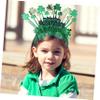 TINEASUR Shamrock Headband Festive Irish Holiday Hair Accessory for Patrick Day Celebrations Comfortable -day Wear for Events and Parties Enchanting Headpiece view 3