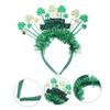 TINEASUR Shamrock Headband Festive Irish Holiday Hair Accessory for Patrick Day Celebrations Comfortable -day Wear for Events and Parties Enchanting Headpiece view 4