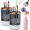 Electric Makeup Brush Cleaner Machine, Beauty Swirl Cosmetic Brush Cleaner, The Cozy Luna Brush Cleaner, Cozy Luna Makeup Brush Cleaner, Automatic Makeup Brush Cleaner (Charging,2*Black) view 1
