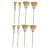 FOYTOKI 2sets Nail Drill Bits Wire Brush Cleaner Nail Drill Polishing Brush 4pcs*2 view 1