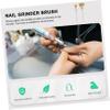 FOYTOKI 2sets Nail Drill Bits Wire Brush Cleaner Nail Drill Polishing Brush 4pcs*2 view 2