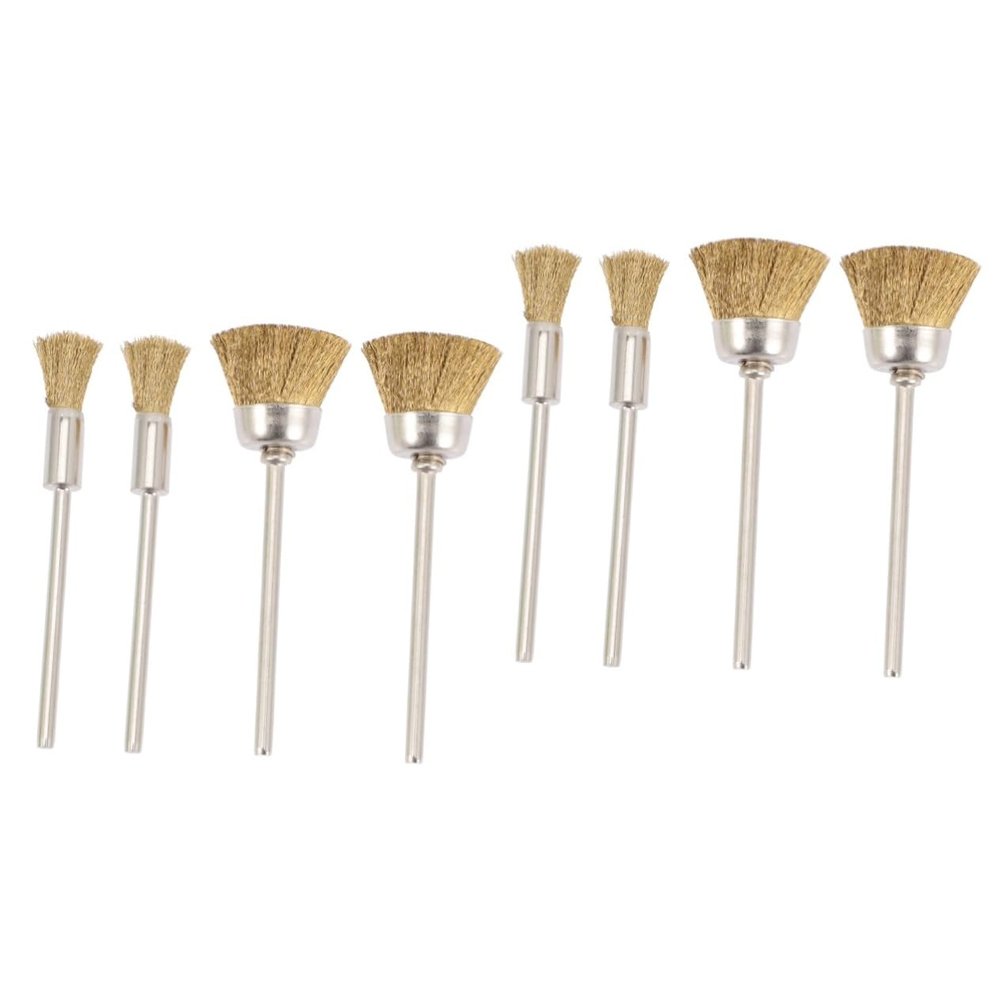 Beatifufu 8pcs Copper Wire Brush Nail Drill Bit Cleaner for Deep Cleaning Manicure Tools Ergonomic Design for Professional Home Use Extends Life of Nail Drills