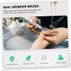 Beatifufu 8pcs Copper Wire Brush Nail Drill Bit Cleaner for Deep Cleaning Manicure Tools Ergonomic Design for Professional Home Use Extends Life of Nail Drills view 2
